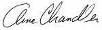 Signed by Anne Chandler