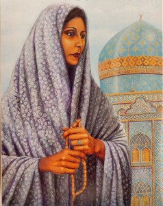 Illustration by Ivan Lloyd from "Tahirih: A Poetic Vision" 