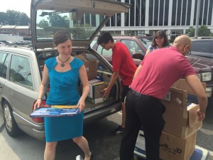 Unloading the Car