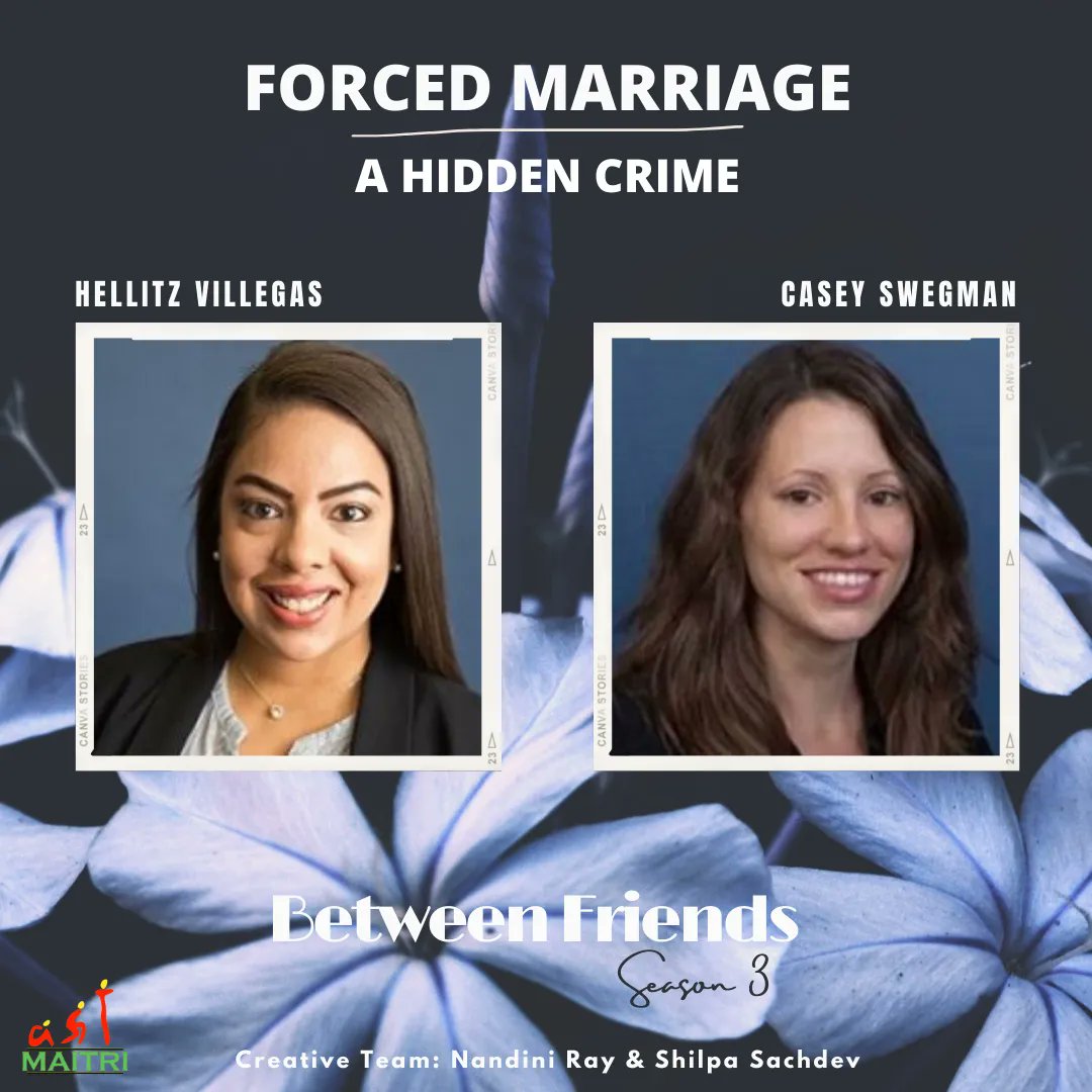Flyer for Forced Marriage: A Hidden Crime with photo of two female-presenting White people with long brown hair.
