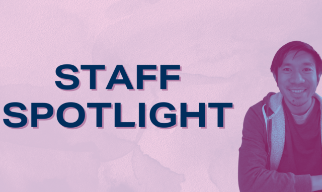 Image shows Development Manager Ron Lapitan next to text "Staff Spotlight".