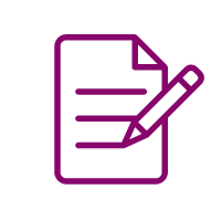 Icon: document with pencil editing