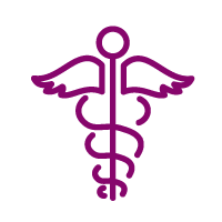 Icon: medical symbol caduceus